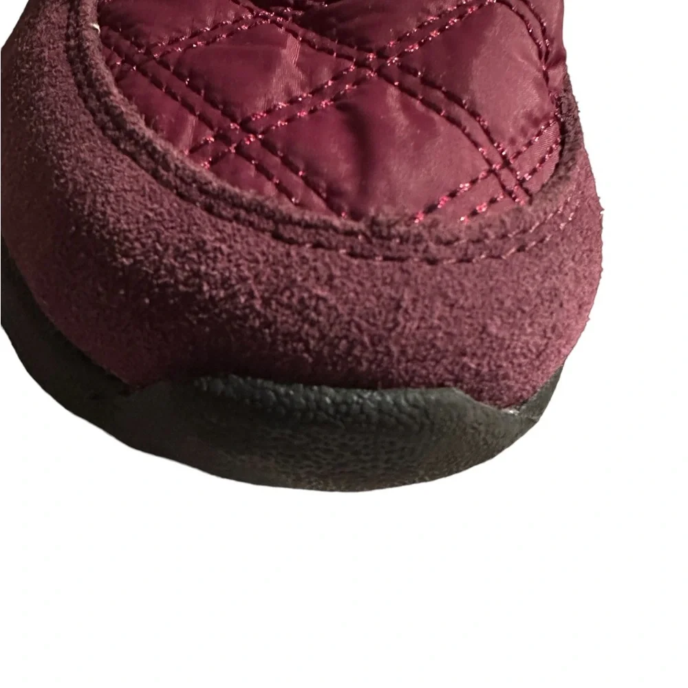 ❄️ Lands’ End slip-on shoe fleece lined Maroon Size 8.5 - Picture 9 of 15